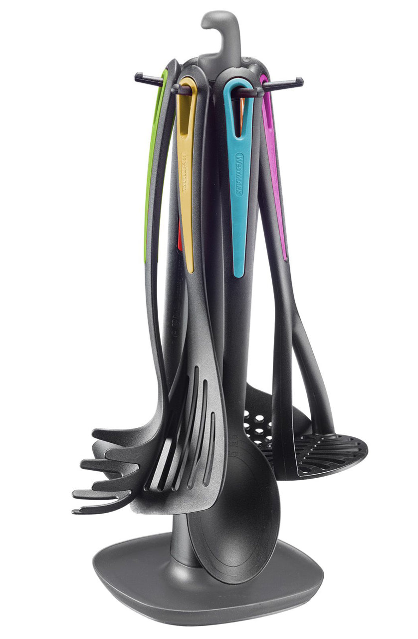 Westmark-Kuechenhelfer-Set-Gallant-7-teilig-mit-Drehstaender-colour-Edition-29972270-online-kaufen-lafueliki