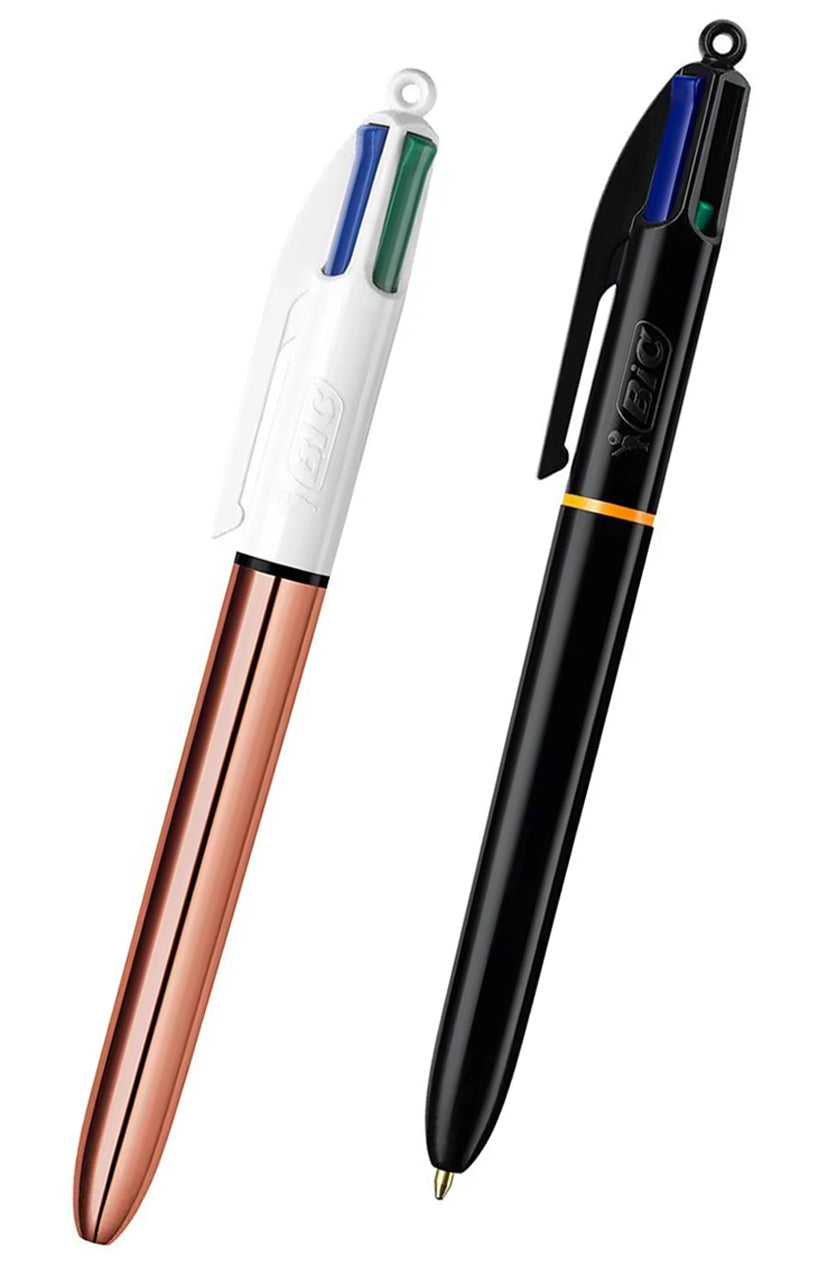 bic-4-couleurs-shine-rose-gold-schwarz-Mehrfach-Kugelschreiber-kaufen-lafueliki