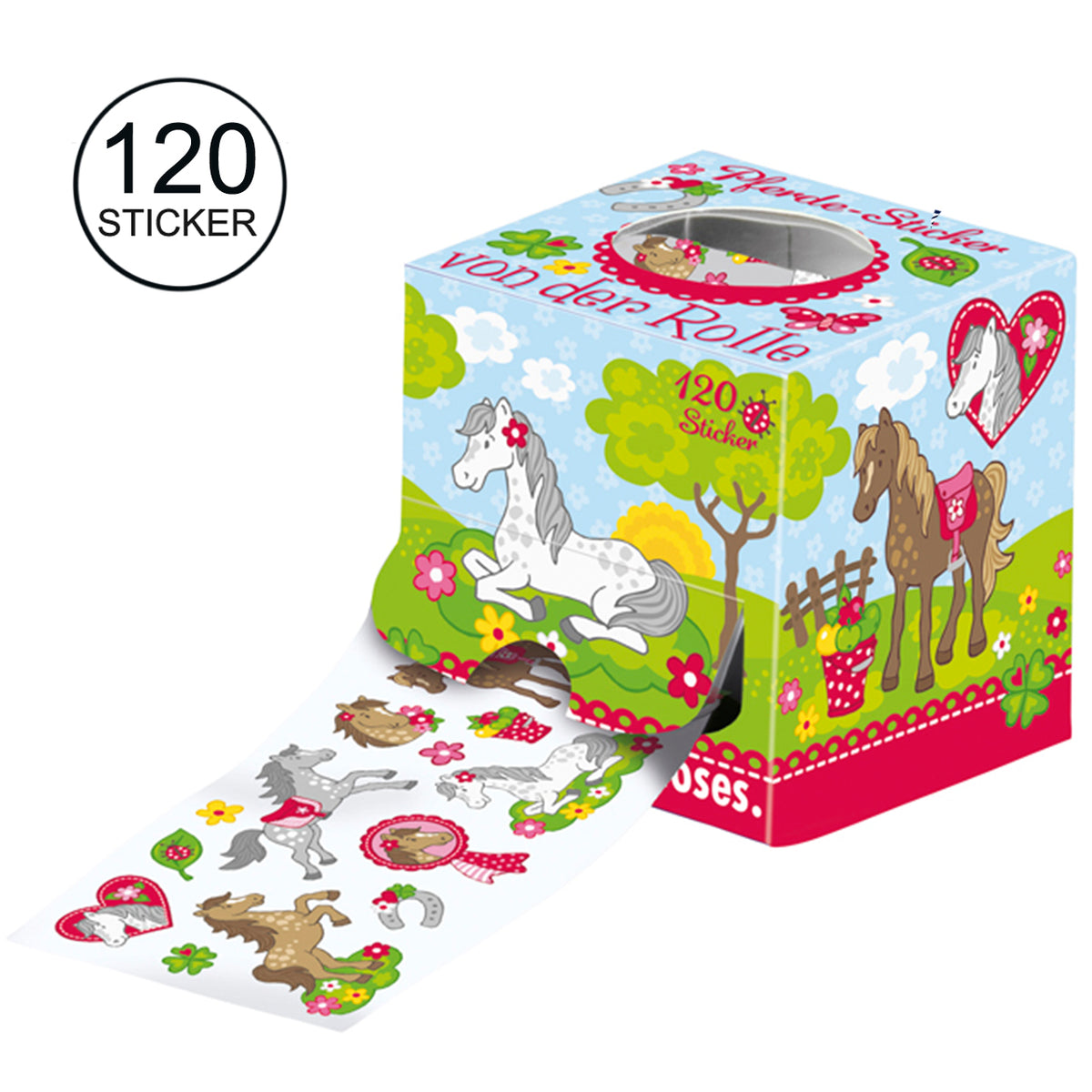 moses-Sticker-von-der-Rolle-fuer-Kinder-Pferde-120-stueck-30787-online-kaufen-lafueliki